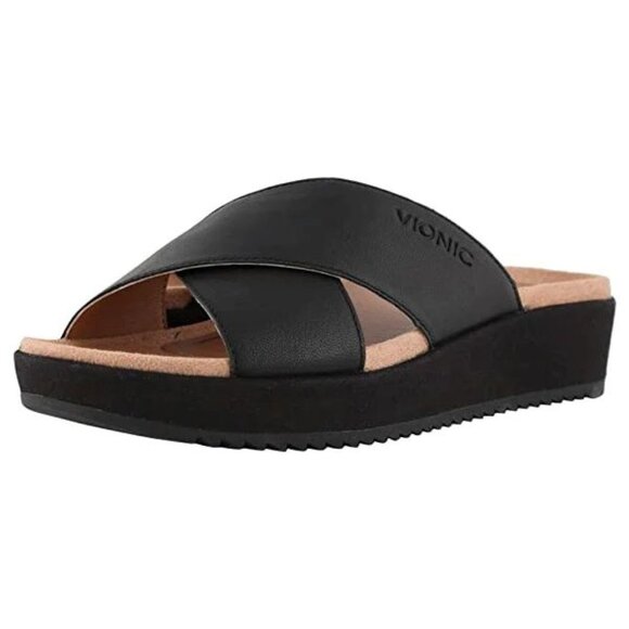 NEW Vionic Hayden Black Sandal - Picture 1 of 1